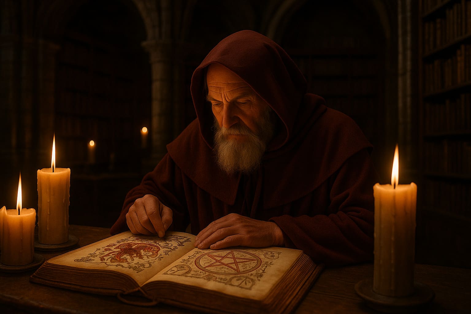 La magia rossa spiegata dai grimori: dai testi antichi alla magia rossa